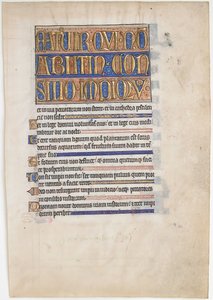 Rukopisný list z královského žaltáře, 1250-70. od Unbekannt
