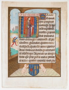 Rukopisný list se svatým Tomášem, z knihy hodin, ca. 1500. od Unbekannt