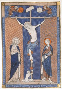 Rukopisný list s ukřižováním, z misálu, francouzština, ca. 1270-80. od Unbekannt
