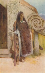 Maori v domorodém kostýmu, 1924 od Unbekannt