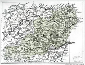 Mapa Aberdeenshire, 1924-1926 od Unbekannt