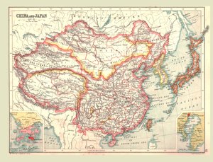 Mapa Číny a Japonska, 1902. od Unbekannt