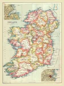 Mapa Irska, 1902. od Unbekannt