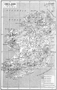 Mapa Irska, c1930 od Unbekannt
