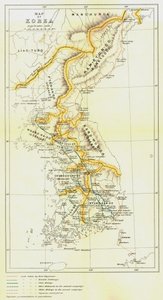 Mapa Koreje, 1903. od Unbekannt