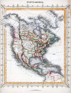 Mapa Severní Ameriky od Unbekannt