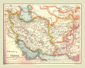 Mapa Persie, 1902. od Unbekannt