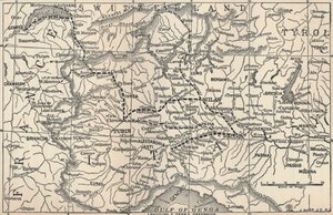 Mapa kampaně Marengo, 1800, 1896 od Unbekannt