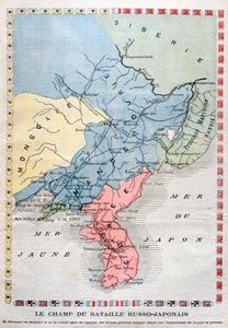 Mapa rusko-japonské války, 1904 od Unbekannt