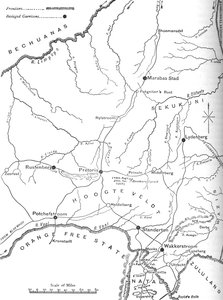 Mapa válečného divadla v Transvaalu, c1880 od Unbekannt