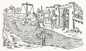 Marco Polo přistává v Ormuz, c1300, 1912 od Unbekannt