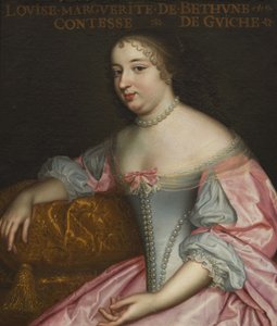 Marguerite Louise Suzanne de Béthune 1643-1726, hraběnka z Guiche, vévodkyně z Lude, asi 1665. od Unbekannt