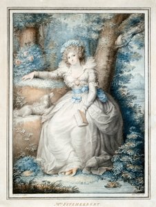Maria Fitzherbert, společnice krále Jiřího IV., než se stal králem, 19. století od Unbekannt