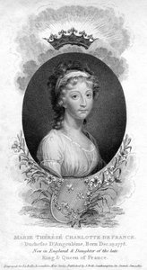 Marie-Therese-Charlotte de Bourbon, vévodkyně z Angouleme a Dauphine z Francie, 1811 od Unbekannt