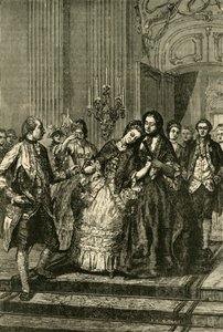 Marie Antoinetta na odchodu od matky, 1770, 1890. od Unbekannt