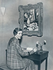 Marie Ney ve svém bytě, c1934 od Unbekannt