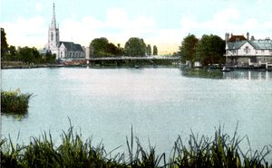 Marlow Bridge a kostel, Buckinghamshire, 20. století od Unbekannt