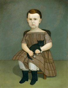 Martha Bartlett s Kotětem, ca. 1860. od Unbekannt