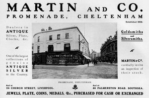 Martin and Co., Promenade, Cheltenham, 1909 od Unbekannt