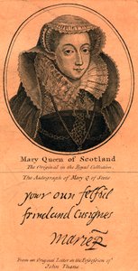 Marie, skotská královna, 1542-1587 od Unbekannt