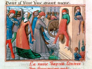 Masakr Armagnaců Bourguignony, Paříž, 1418, 1484 od Unbekannt