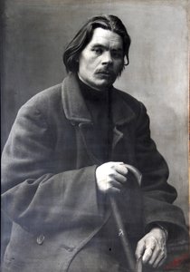 Maxim Gorkij, ruský autor, c1901-c1902 od Unbekannt
