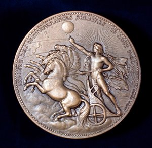 Medaile připomínající Pierre Janssen a Norman Lockyer, francouzští a angličtí astronomové, 1868 od Unbekannt