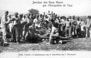 Zdravotnický personál 2. praporu Francouzské cizinecké legie, Taza, Maroko, 1904 od Unbekannt