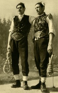 Muži v tradičním oděvu, Mühlviertel, Horní Rakousko, c1935. od Unbekannt