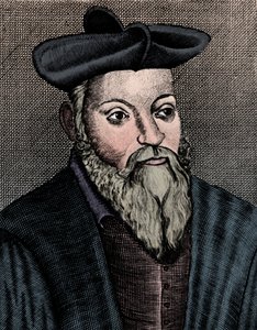 Michel Nostradamus 1503-1556, francouzský lékař a astrolog, 17. od Unbekannt