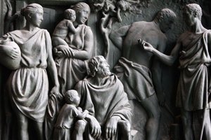 Socha brány Milan Duomo, Milán, Itálie od Unbekannt