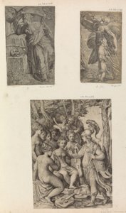 Minerva a múzy,.n.d. od Unbekannt