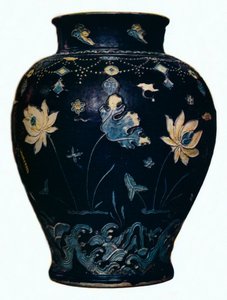 Ming Dynasty, Fahua vase, 15th century od Unbekannt