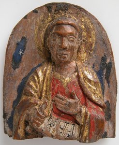 Miniaturní reliéf hebrejského proroka Daniela se svitkem, německy, 1200-1225. od Unbekannt