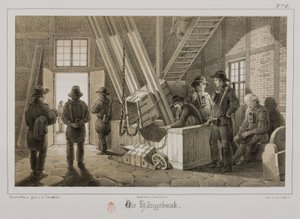Těžba, kovové rudy Důl dolu, Německo, c 1851 od Unbekannt