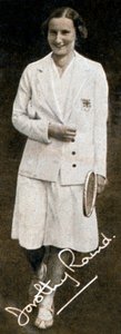 Miss Dorothy Round, wimbledonská šampionka žen, 1934 od Unbekannt