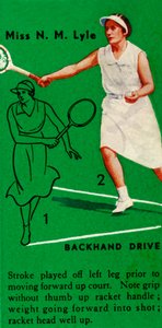 Slečna N. M. Lyle - Backhand Drive, c1935. od Unbekannt