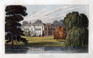 Mitcham Grove, Surrey, sídlo Henry Hoare, c1827 od Unbekannt