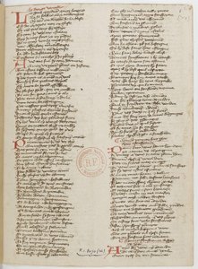 Menagier z Paříže, rukopisná stránka, 1393 od Unbekannt
