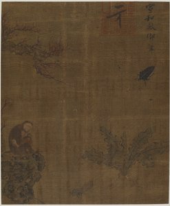 Opice, hmyz a zelí, možná dynastie Ming, 1368-1644. od Unbekannt