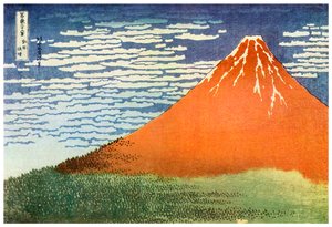Mont Fuji, Japonsko, c1823 1956 od Unbekannt