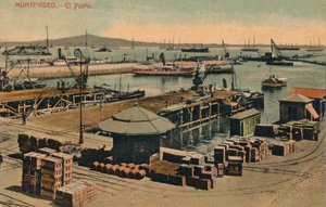 Montevideo - El Puerto, c1900 od Unbekannt
