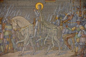 Mozaika v bazilice Fourvière: Jan z Arku (Decote 1917), Lyon, Francie od Unbekannt