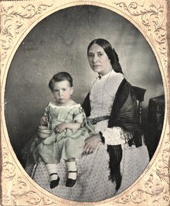 Matka a dítě, c. 1860. od Unbekannt