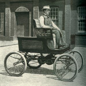 Motorový vůz vybavený novou akumulátorovou baterií, 1902. od Unbekannt
