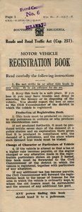 Registrační kniha motorových vozidel, 1949 od Unbekannt