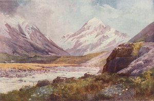 Mount Cook, Nový Zéland, 1923. od Unbekannt