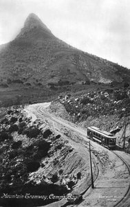Horská tramvaj, Camps Bay, Kapské Město, Jižní Afrika, 1917 od Unbekannt