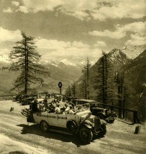 Pohled na hory v Schönecku na Grossglocknerské vysokohorské silnici, Rakousko, c1935. od Unbekannt