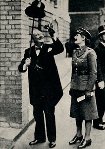 Pan Churchill ve veselé náladě, 40. léta, 1945. od Unbekannt